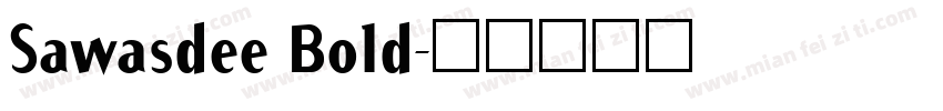 Sawasdee Bold字体转换